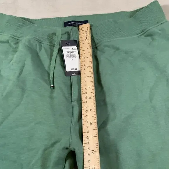 Tommy Hilfiger Pants Mens Size Large‎ Green Sweat Pant Joggers Cotton Blend NEW - Picture 6 of 9